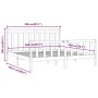 Bettgestell aus massivem, grauem Kiefernholz, 200 x 200 cm von vidaXL, Betten und Lattenroste - Ref: Foro24-3107050, Preis: 1...