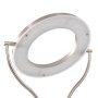 Lámpara de pie regulable plateado 18 W 180 cm