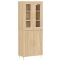 High oak-colored plywood sideboard 69.5x34x180 cm by vidaXL, Sideboards - Ref: Foro24-3198204, Price: 156,37 €, Discount: %