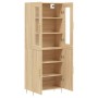 High oak-colored plywood sideboard 69.5x34x180 cm by vidaXL, Sideboards - Ref: Foro24-3198204, Price: 156,37 €, Discount: %