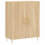 High oak-colored plywood sideboard 69.5x34x180 cm by vidaXL, Sideboards - Ref: Foro24-3198204, Price: 156,37 €, Discount: %