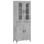 Concrete gray plywood tall sideboard 69.5x34x180 cm by vidaXL, Sideboards - Ref: Foro24-3198213, Price: 156,13 €, Discount: %
