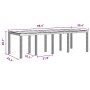 Conjunto de Comedor de Jardín 11 pcs Antracita Ratan Polt