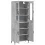 Concrete gray plywood tall sideboard 69.5x34x180 cm by vidaXL, Sideboards - Ref: Foro24-3198213, Price: 156,13 €, Discount: %