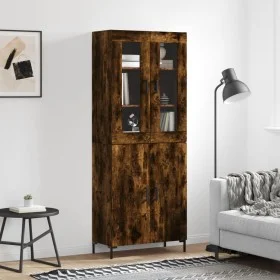 Hohes Sideboard aus geräuchertem Eichensperrholz, 69,5 x 34 x 180 cm von vidaXL, Sideboards - Ref: Foro24-3198214, Preis: 158...