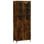 Hohes Sideboard aus geräuchertem Eichensperrholz, 69,5 x 34 x 180 cm von vidaXL, Sideboards - Ref: Foro24-3198214, Preis: 158...