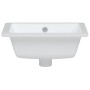 Rechteckiges Waschbecken aus weißer Keramik, 39 x 30 x 18,5 cm von vidaXL, Sinkt - Ref: Foro24-153730, Preis: 75,10 €, Rabatt: %