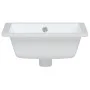 White ceramic rectangular bathroom sink 39x30x18.5 cm by vidaXL, Sinks - Ref: Foro24-153730, Price: 65,67 €, Discount: %