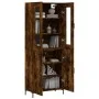 Hohes Sideboard aus geräuchertem Eichensperrholz, 69,5 x 34 x 180 cm von vidaXL, Sideboards - Ref: Foro24-3198214, Preis: 158...