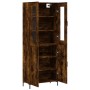 Hohes Sideboard aus geräuchertem Eichensperrholz, 69,5 x 34 x 180 cm von vidaXL, Sideboards - Ref: Foro24-3198214, Preis: 162...