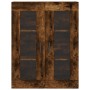 Hohes Sideboard aus geräuchertem Eichensperrholz, 69,5 x 34 x 180 cm von vidaXL, Sideboards - Ref: Foro24-3198214, Preis: 162...
