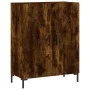 Hohes Sideboard aus geräuchertem Eichensperrholz, 69,5 x 34 x 180 cm von vidaXL, Sideboards - Ref: Foro24-3198214, Preis: 158...