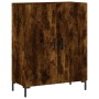Hohes Sideboard aus geräuchertem Eichensperrholz, 69,5 x 34 x 180 cm von vidaXL, Sideboards - Ref: Foro24-3198214, Preis: 162...