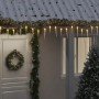 Luz de carámbano navideña (100 LED, blanco cálido, 10 m, acrílico, PVC) en Luces de Navidad | Comprar online en Foro24