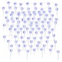 Luces carámbano Navidad 200 LED azul acrílico PVC 20 m
