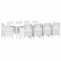 Conjunto de Comedor de Jardín 11 pcs Ratan Polt