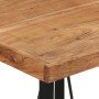 Mesa alta de hierro y madera maciza de acacia 55x55x107 cm en Mesas de cocina y de comedor | Comprar online en Foro24