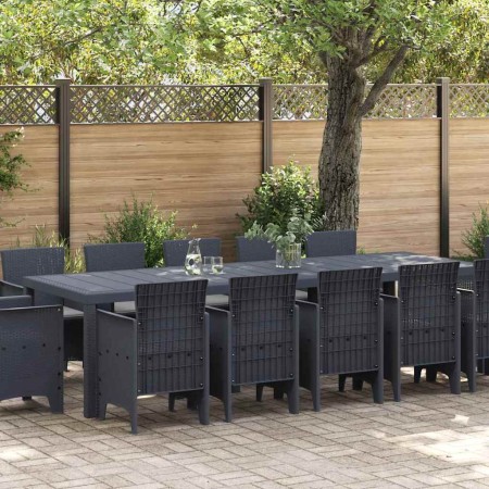 Conjunto de comedor de jardín con cojines con cojín 13 pcs
