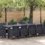 Conjunto de Comedor de Jardín 13 pcs Antracita Polyrattán