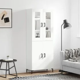 Hoher Schrank aus weißem Sperrholz 69,5x34x180 cm von vidaXL, Sideboards - Ref: Foro24-3198209, Preis: 157,46 €, Rabatt: %