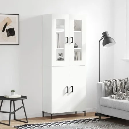 Hoher Schrank aus weißem Sperrholz 69,5x34x180 cm von vidaXL, Sideboards - Ref: Foro24-3198209, Preis: 158,57 €, Rabatt: %