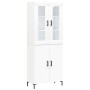 Hoher Schrank aus weißem Sperrholz 69,5x34x180 cm von vidaXL, Sideboards - Ref: Foro24-3198209, Preis: 163,91 €, Rabatt: %