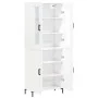 Aparador alto madera contrachapada blanco 69,5x34x180 cm de vidaXL, Aparadores - Ref: Foro24-3198209, Precio: 158,57 €, Descu...