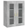 Concrete gray plywood tall sideboard 69.5x34x180 cm by vidaXL, Sideboards - Ref: Foro24-3198197, Price: 152,99 €, Discount: %