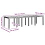Conjunto de Comedor de Jardín 13 pcs Blanco Poliratán