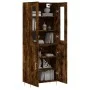 Hohes Sideboard aus geräuchertem Eichensperrholz, 69,5 x 34 x 180 cm von vidaXL, Sideboards - Ref: Foro24-3198206, Preis: 151...