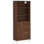 Hohes Sideboard aus braunem Eichensperrholz, 69,5 x 34 x 180 cm von vidaXL, Sideboards - Ref: Foro24-3189444, Preis: 147,54 €...
