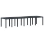 Conjunto de Comedor de Jardín 15 pcs Antracita Ratan Polt