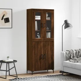 Hohes Sideboard aus braunem Eichensperrholz, 69,5 x 34 x 180 cm von vidaXL, Sideboards - Ref: Foro24-3198216, Preis: 159,83 €...