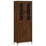 Hohes Sideboard aus braunem Eichensperrholz, 69,5 x 34 x 180 cm von vidaXL, Sideboards - Ref: Foro24-3198216, Preis: 159,83 €...