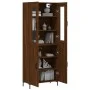 Hohes Sideboard aus braunem Eichensperrholz, 69,5 x 34 x 180 cm von vidaXL, Sideboards - Ref: Foro24-3198216, Preis: 159,83 €...