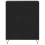 Hohes schwarzes Sperrholz-Sideboard 69,5 x 34 x 180 cm von vidaXL, Sideboards - Ref: Foro24-3189438, Preis: 154,80 €, Rabatt: %