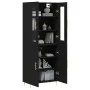 Aparador alto madera contrachapada negro 69,5x34x180 cm de vidaXL, Aparadores - Ref: Foro24-3198202, Precio: 154,61 €, Descue...
