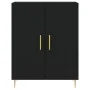Aparador alto madera contrachapada negro 69,5x34x180 cm de vidaXL, Aparadores - Ref: Foro24-3198202, Precio: 154,61 €, Descue...