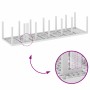 Conjunto de Comedor de Jardín 15 pcs Blanco Ratan Polt