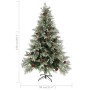 Christmas tree with lights and pine cones PVC PE green and white 150 cm by vidaXL, Christmas trees - Ref: Foro24-3094564, Pri...