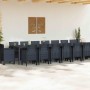 Conjunto de Comedor de Jardín 17 pcs Antracita Ratan Polt