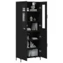 Tall black plywood sideboard 69.5x34x180 cm by vidaXL, Sideboards - Ref: Foro24-3198210, Price: 160,89 €, Discount: %