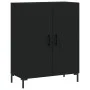 Tall black plywood sideboard 69.5x34x180 cm by vidaXL, Sideboards - Ref: Foro24-3198210, Price: 160,89 €, Discount: %