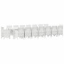 Conjunto de Comedor de Jardín 17 pcs Blanco Ratan Polt