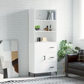 Hohes Sideboard Sperrholz weiß 69,5x34x180 cm von vidaXL, Sideboards - Ref: Foro24-3189445, Preis: 150,44 €, Rabatt: %