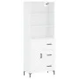 Hohes Sideboard Sperrholz weiß 69,5x34x180 cm von vidaXL, Sideboards - Ref: Foro24-3189445, Preis: 150,44 €, Rabatt: %