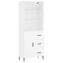 Hohes Sideboard Sperrholz weiß 69,5x34x180 cm von vidaXL, Sideboards - Ref: Foro24-3189445, Preis: 160,31 €, Rabatt: %