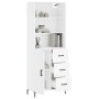 Hohes Sideboard Sperrholz weiß 69,5x34x180 cm von vidaXL, Sideboards - Ref: Foro24-3189445, Preis: 160,31 €, Rabatt: %