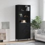 Aparador alto madera contrachapada negro 69,5x34x180 cm de vidaXL, Aparadores - Ref: Foro24-3189454, Precio: 177,88 €, Descue...