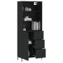 Aparador alto madera contrachapada negro 69,5x34x180 cm de vidaXL, Aparadores - Ref: Foro24-3189454, Precio: 169,68 €, Descue...